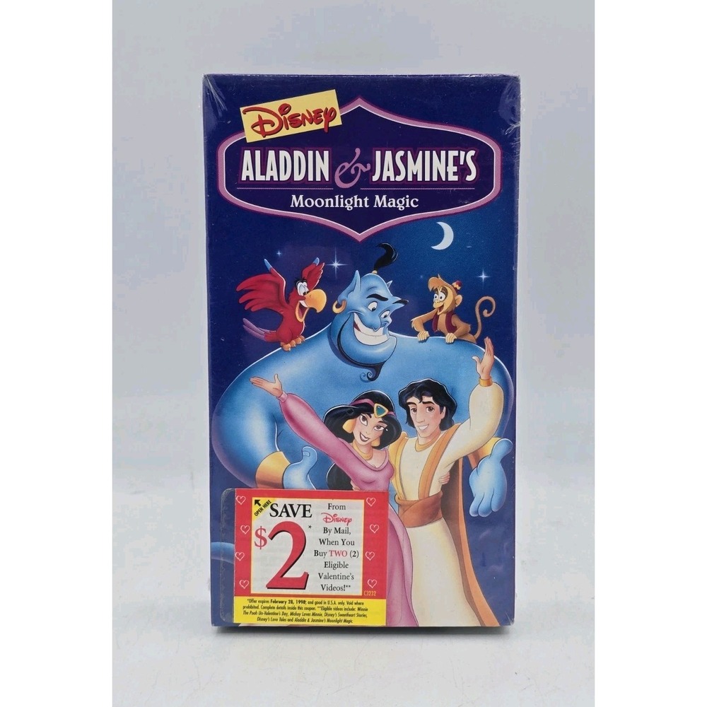 Aladdin and‎ Jasmines Moonlight Magic (VHS, 1998) Sealed